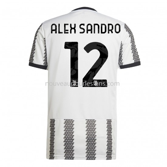 Maillot Juventus Alex Sandro 12 Tenue Domicile 2022-2023 Manche Courte