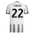 Maillot Juventus Chiesa 22 Tenue Domicile 2022-2023 Manche Courte