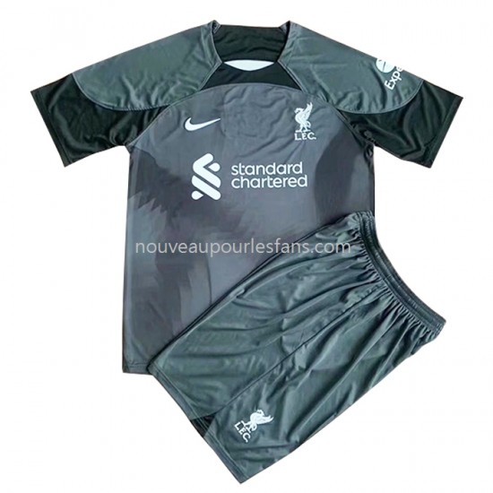 Maillot Liverpool Gardien Enfant Tenue Extérieur 2022-2023 Manche Courte