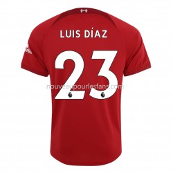 Maillot Liverpool Diaz 23 Tenue Domicile 2022-2023 Manche Courte