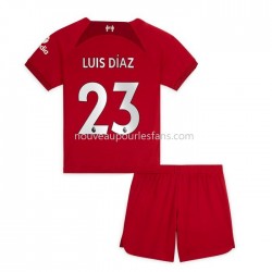 Maillot Liverpool Diaz 23 Enfant Tenue Domicile 2022-2023 Manche Courte