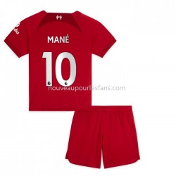 Maillot Liverpool Mane 10 Enfant Tenue Domicile 2022-2023 Manche Courte
