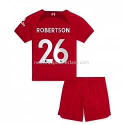 Maillot Liverpool Robertson 26 Enfant Tenue Domicile 2022-2023 Manche Courte