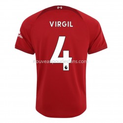Maillot Liverpool Virgil 4 Tenue Domicile 2022-2023 Manche Courte