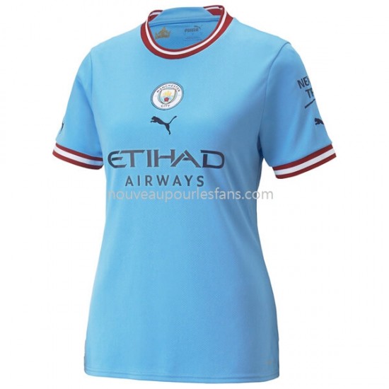 Maillot Manchester City Femme Tenue Domicile 2022-2023 Manche Courte