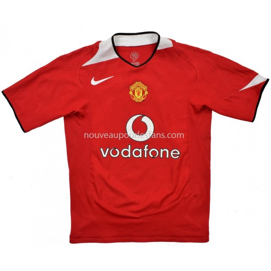 Maillot Manchester United Tenue Domicile 2004-2006 Manche Courte