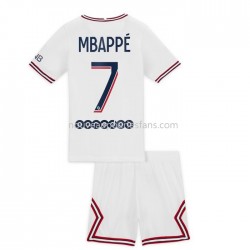 Maillot Paris Saint-Germain Kylian Mbappé 7 Enfant Tenue 4ème 2021-2022 Manche Courte