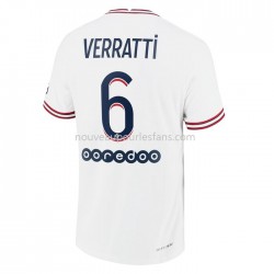 Maillot Paris Saint-Germain Marco Verratti 6 Tenue 4ème 2021-2022 Manche Courte