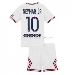 Maillot Paris Saint-Germain Germain Neymar Jr 10 Enfant Tenue 4ème 2021-2022 Manche Courte