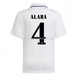 Maillot Real Madrid Alaba 4 Tenue Domicile 2022-2023 Manche Courte