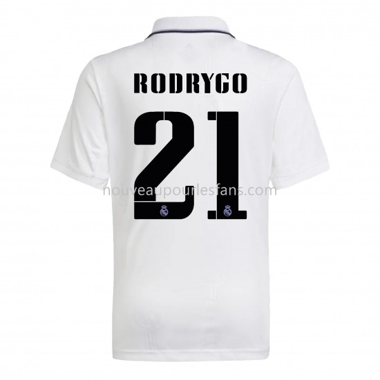Maillot Real Madrid Rodrygo 21 Tenue Domicile 2022-2023 Manche Courte