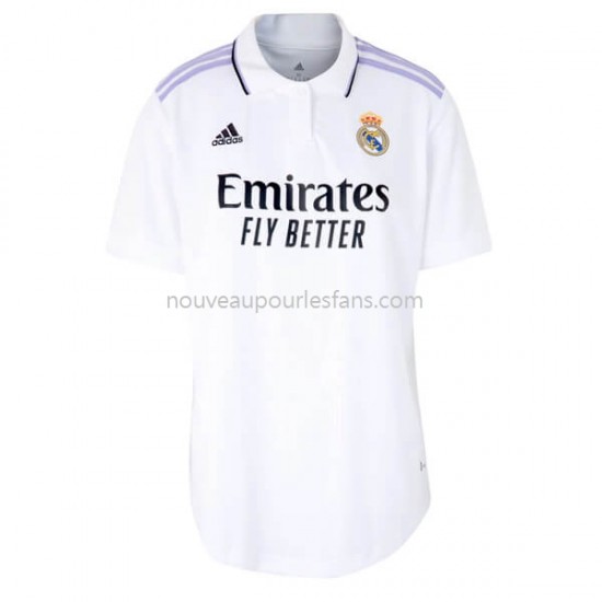 Maillot Real Madrid Femme Tenue Domicile 2022-2023 Manche Courte