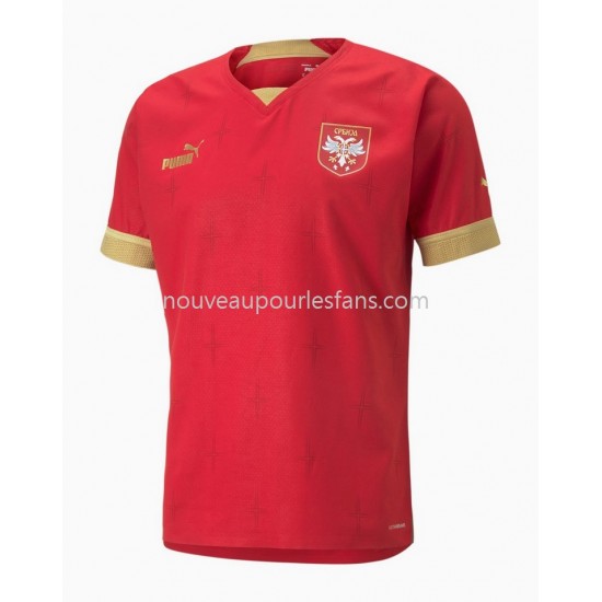 Maillot Serbie Tenue Domicile Coupe du Monde 2022 Manche Courte