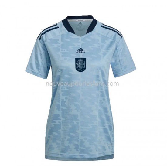 Maillot Espagne Femme Tenue Extérieur 2022 Manche Courte
