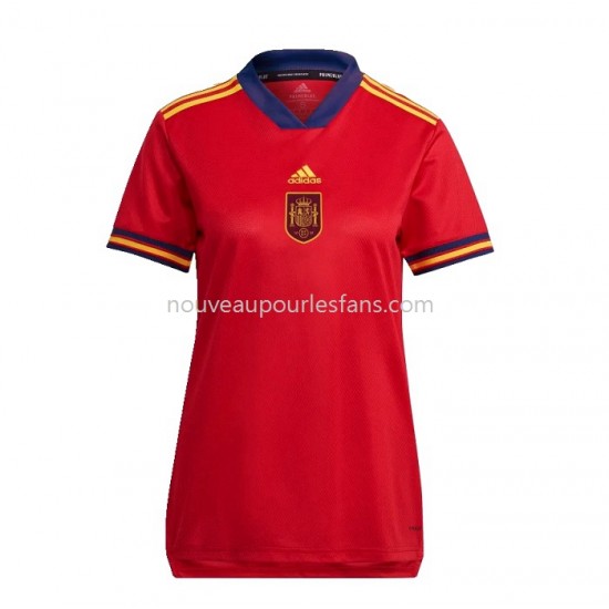 Maillot Espagne Femme Tenue Domicile 2022 Manche Courte