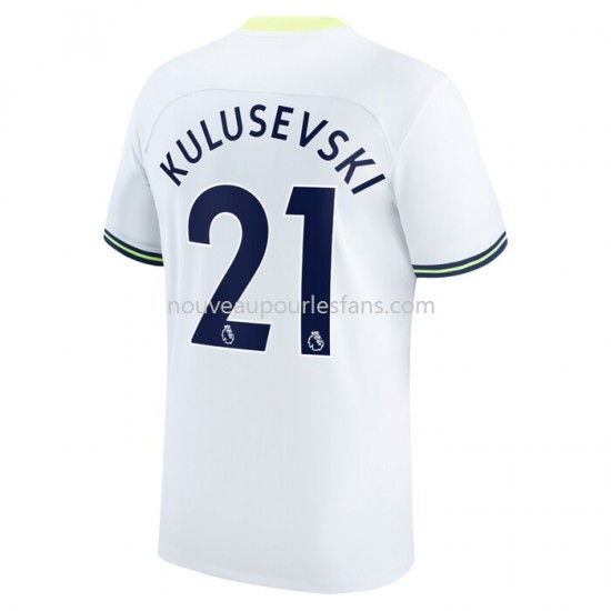 Maillot Tottenham Hotspur Dejan Kulusevski 21 Tenue Domicile 2022-2023 Manche Courte