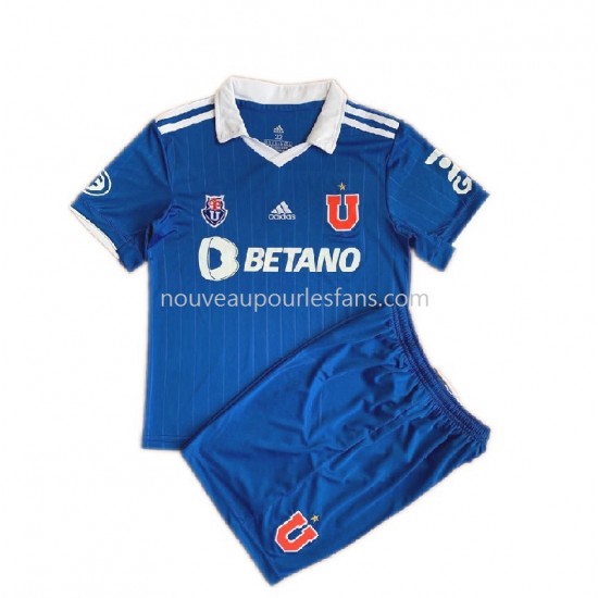 Maillot Universidad de Chile Enfant Tenue Domicile 2022 Manche Courte