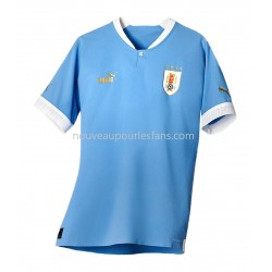 Maillot Uruguay Tenue Domicile Coupe du Monde 2022 Manche Courte