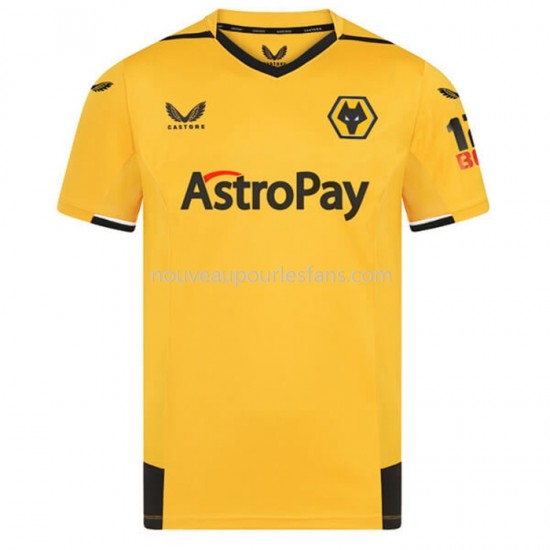 Maillot Wolverhampton Wanderers Tenue Domicile 2022-2023 Manche Courte