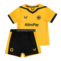 Maillot Wolverhampton Wanderers Enfant Tenue Domicile 2022-2023 Manche Courte