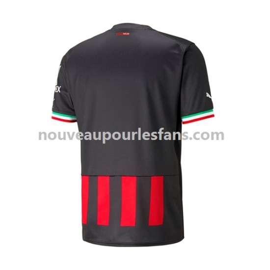 Maillot AC Milan Homme Tenue Domicile 2022-2023 Manche Courte