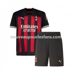 Maillot AC Milan Enfant Tenue Domicile 2022-2023 Manche Courte