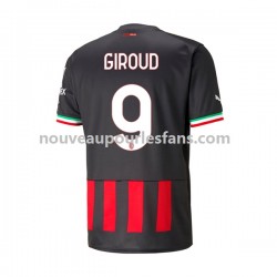 Maillot AC Milan Olivier Giroud 9 Homme Tenue Domicile 2022-2023 Manche Courte