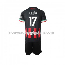 Maillot AC Milan Rafael Leao 17 Enfant Tenue Domicile 2022-2023 Manche Courte