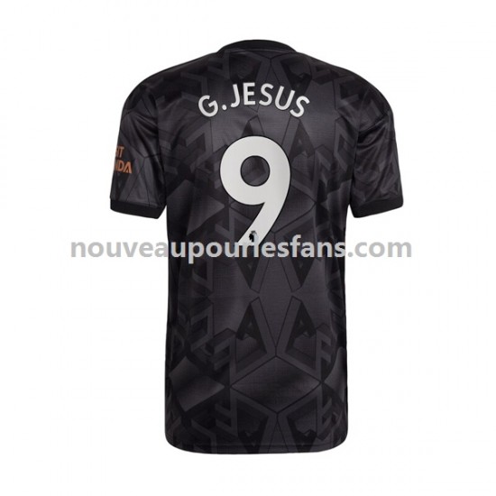 Maillot Arsenal Gabriel Jesus 9 Homme Tenue Extérieur 2022-2023 Manche Courte