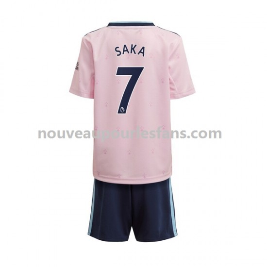 Maillot Arsenal Saka 7 Enfant Tenue 3ème 2022-2023 Manche Courte