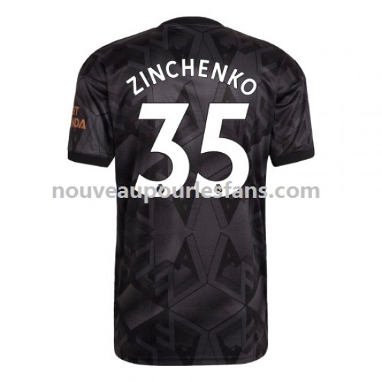 Maillot Arsenal Zinchenko 35 Homme Tenue Extérieur 2022-2023 Manche Courte