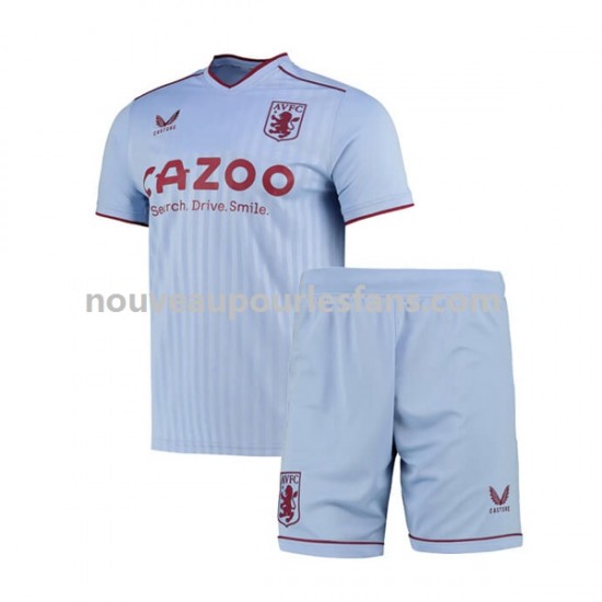 Maillot Aston Villa Enfant Tenue Extérieur 2022-2023 Manche Courte