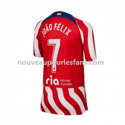 Maillot Atlético Madrid Joao Felix 7 Homme Tenue Domicile 2022-2023 Manche Courte