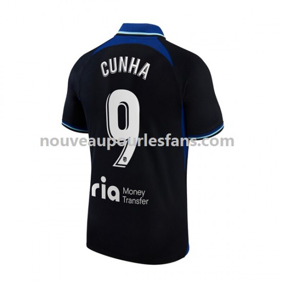 Maillot Atlético Madrid Matheus Cunha 9 Homme Tenue Extérieur 2022-2023 Manche Courte