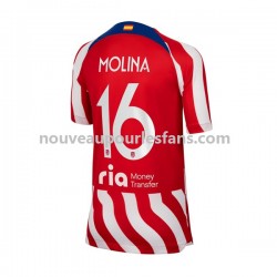 Maillot Atlético Madrid Nahuel Molina 16 Homme Tenue Domicile 2022-2023 Manche Courte