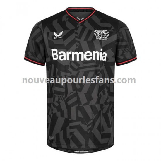 Maillot Bayer 04 Leverkusen Homme Tenue Extérieur 2022-2023 Manche Courte