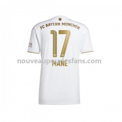 Maillot Bayern Munich Sadio Mane 17 Homme Tenue Extérieur 2022-2023 Manche Courte