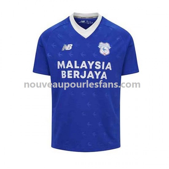 Maillot Cardiff City Homme Tenue Domicile 2022-2023 Manche Courte