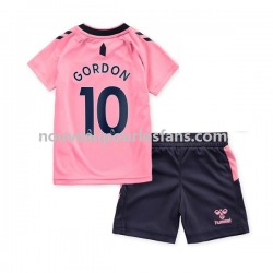 Maillot Everton Gordon 10 Enfant Tenue Extérieur 2022-2023 Manche Courte