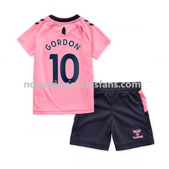 Maillot Everton Gordon 10 Enfant Tenue Extérieur 2022-2023 Manche Courte