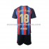Maillot FC Barcelone Jordi Alba 18 Enfant Tenue Domicile 2022-2023 Manche Courte
