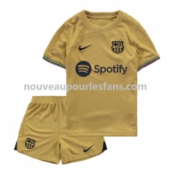 Maillot FC Barcelone Enfant Tenue Extérieur 2022-2023 Manche Courte