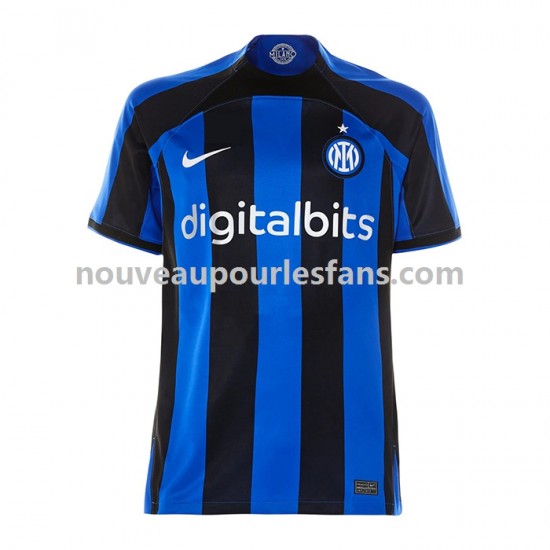Maillot Inter Milan Homme Tenue Domicile 2022-2023 Manche Courte
