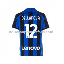 Maillot Inter Milan Raoul Bellanova 12 Homme Tenue Domicile 2022-2023 Manche Courte