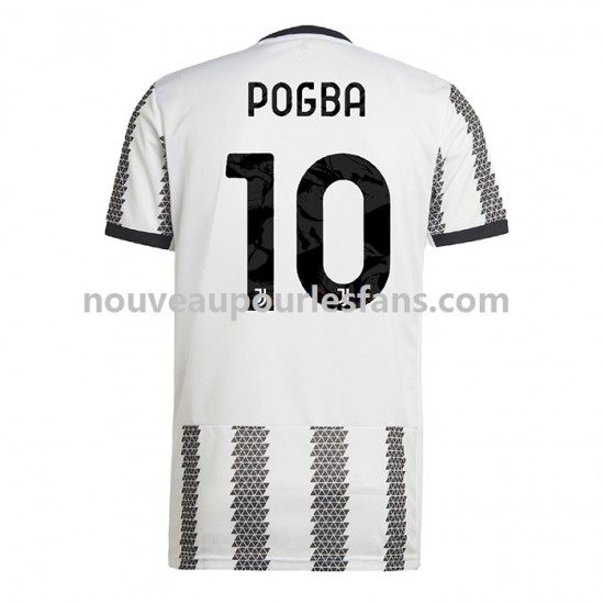 Maillot Juventus Pogba 10 Homme Tenue Domicile 2022-2023 Manche Courte