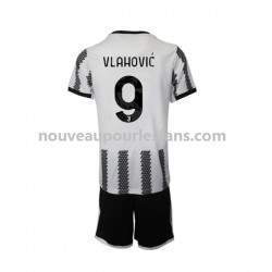 Maillot Juventus Vlahovic 9 Enfant Tenue Domicile 2022-2023 Manche Courte