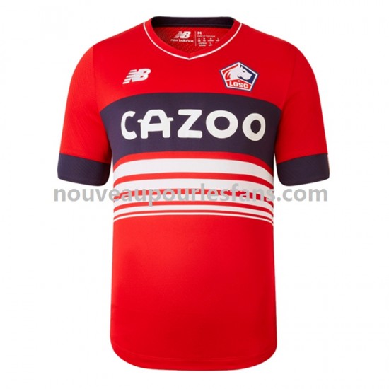 Maillot OSC Lille Homme Tenue Domicile 2022-2023 Manche Courte