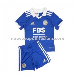 Maillot Leicester City Enfant Tenue Domicile 2022-2023 Manche Courte