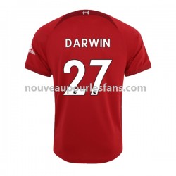 Maillot Liverpool Darwin Nunez 27 Homme Tenue Domicile 2022-2023 Manche Courte