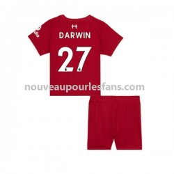 Maillot Liverpool Darwin Nunez 27 Enfant Tenue Domicile 2022-2023 Manche Courte